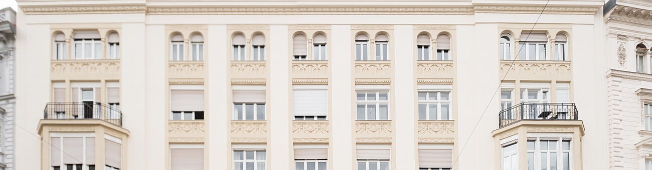 Außenansicht des Gebäudes des ZLB in der Porzellangasse 4