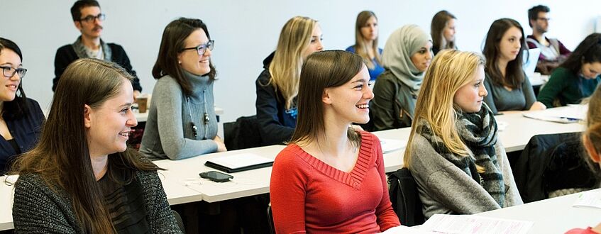 a group of students in a seminar room